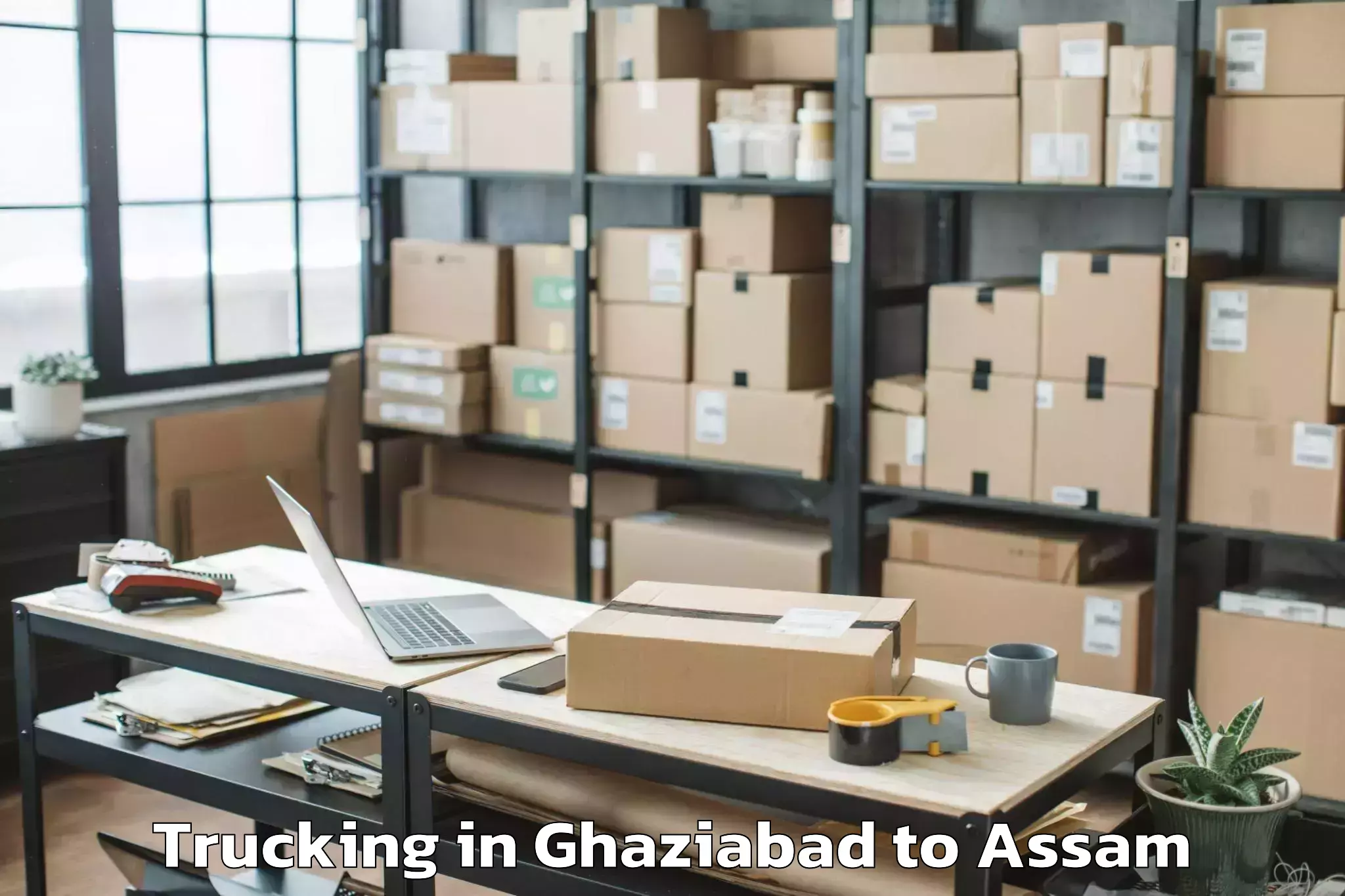 Easy Ghaziabad to Agomani Trucking Booking